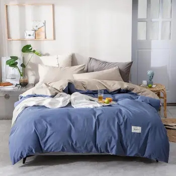 

Wholesale 100% Cotton Duvet Cover Bed Set Quilt/Blanket Cover 200*230/220*240cm King Queen Full Twin Size Housse De Couette
