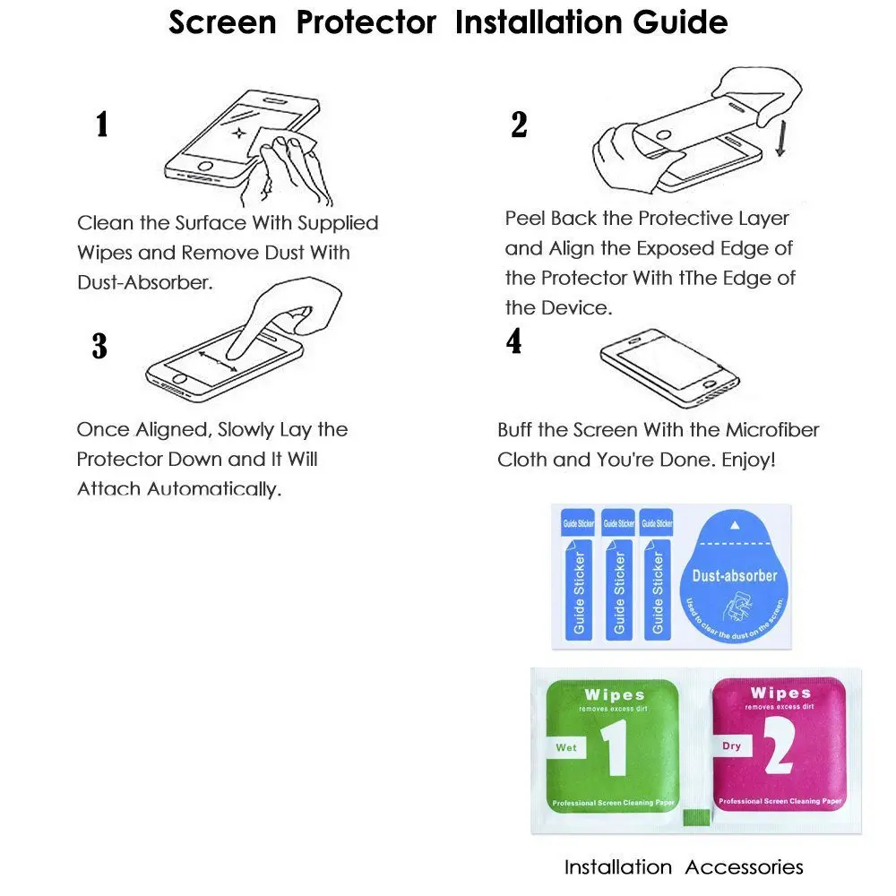 钢化膜安装指导