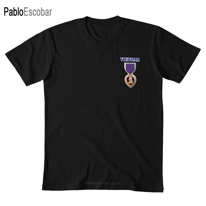 Футболка Purple Heart - Vietnam фиолетовое Сердце раненый солдат медаль награда война бой |