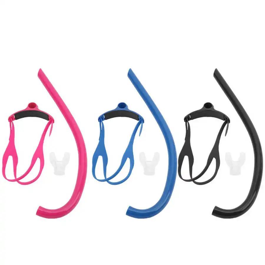 Description Picture 2 of itemProfessional Swimming Diving Breathing Tube Snorkeling Silicone Snorkels Sea Pool Diving Front Breathing Tube with Mouthpiece