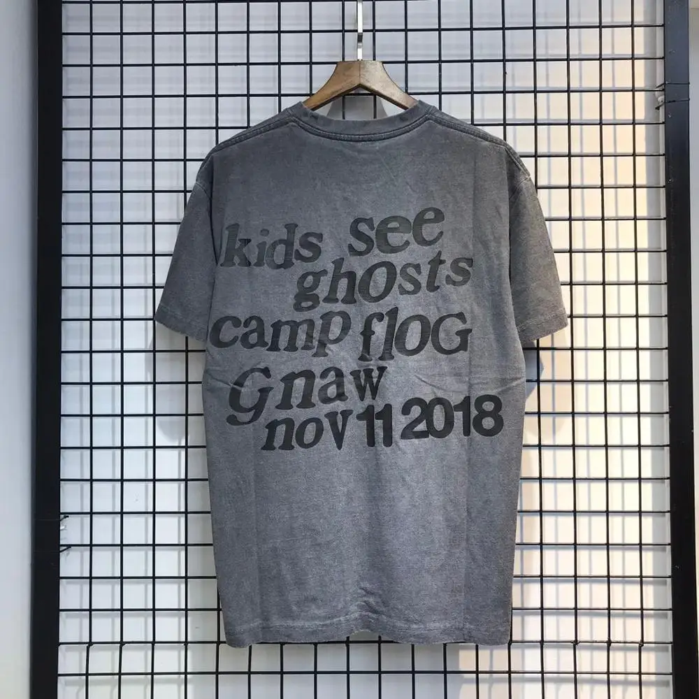 Мужские и женские футболки Lucky me i see ghost Feel футболка Kanye West Kids camp flog 2008 винтажные