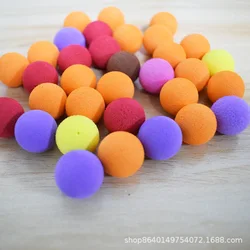 Balle élastique EVA de couleur unie pour enfants, boule souple pour animaux de compagnie, jouet en corde EVA, balle à sauter sensorielle, ensemble de jeu d'extérieur pour enfants, 15MM 