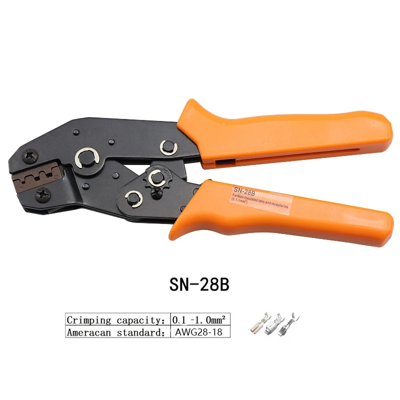 Multifunction Pliers DuPont 2.54/2.8/3.0/3.96/4.8 Spring Terminal SN28B Ratchet Crimping Plier With 1550PCS Terminal Combination 4