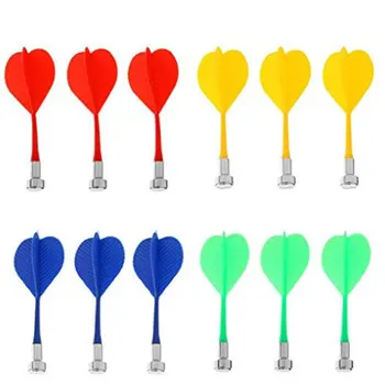 

6 / 12PCS four-color plastic wing-shaped syringe darts Safety darts wing magnetic darts disk magnet darts