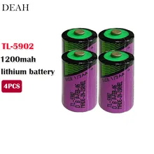 4 шт./партия TL-5902 1/2AA 1/2 AA ER14250 SL350 литиевая батарея 3,6 V 1/2AA 1/2 AA 1200mah для PLC CNC машины инструменты литиевая батарея