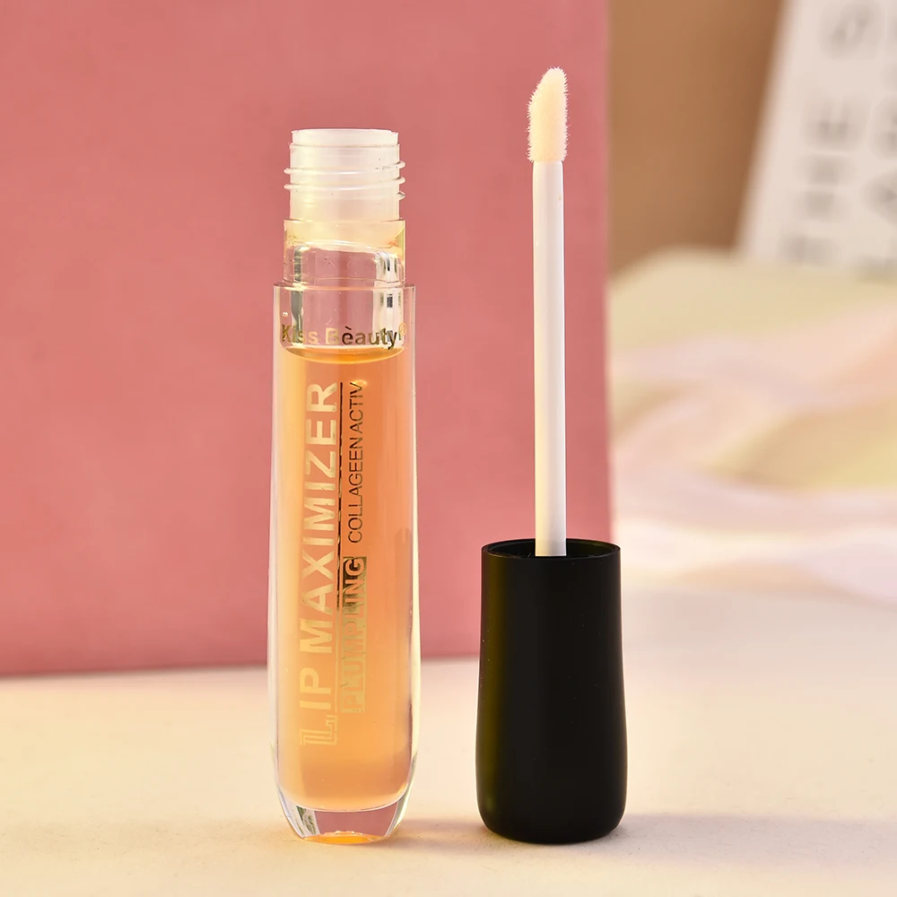 Moisturizer Lip Plumper Volume Lip Gloss Long Lasting Sexy Big Lips Pump Transparent Waterproof Volume Lip Clear Lipgloss Makeup