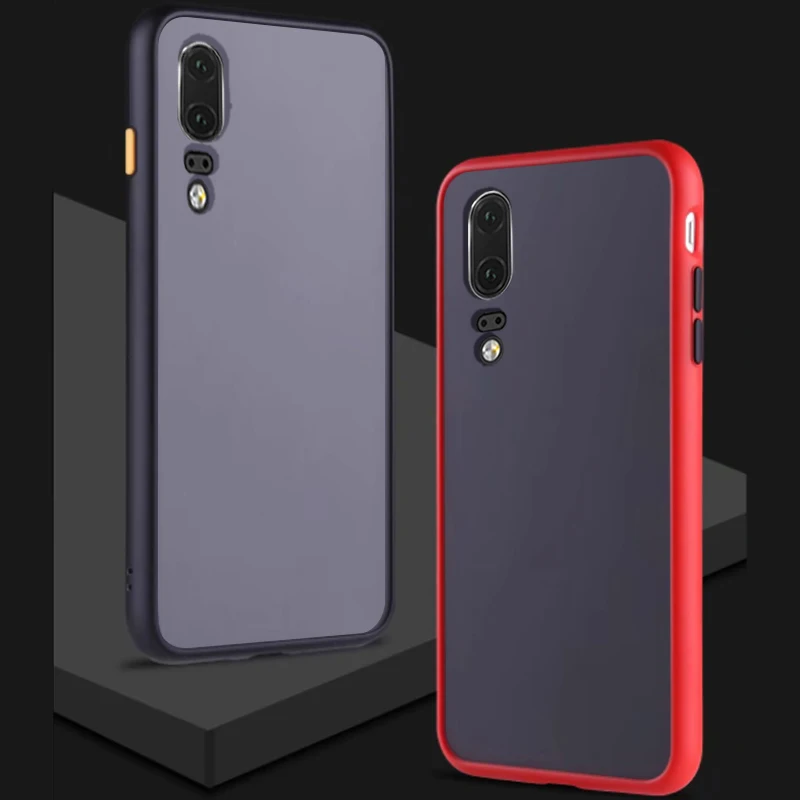 Coque Cover Case For HUAWEI P20 Pro Lite2019 20Pro Matte Transparent Luxury Shockproof Hard Acrylic Phone Back Slim Protective |