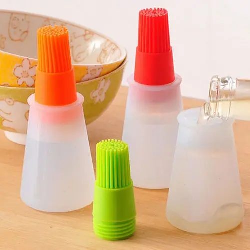 1Pcs Cleaning Brushes Silicone Oil Brusher BBQ Cooking Bake Pancake Basting Bread Brush Kitchen Utensil Brush Cleaner