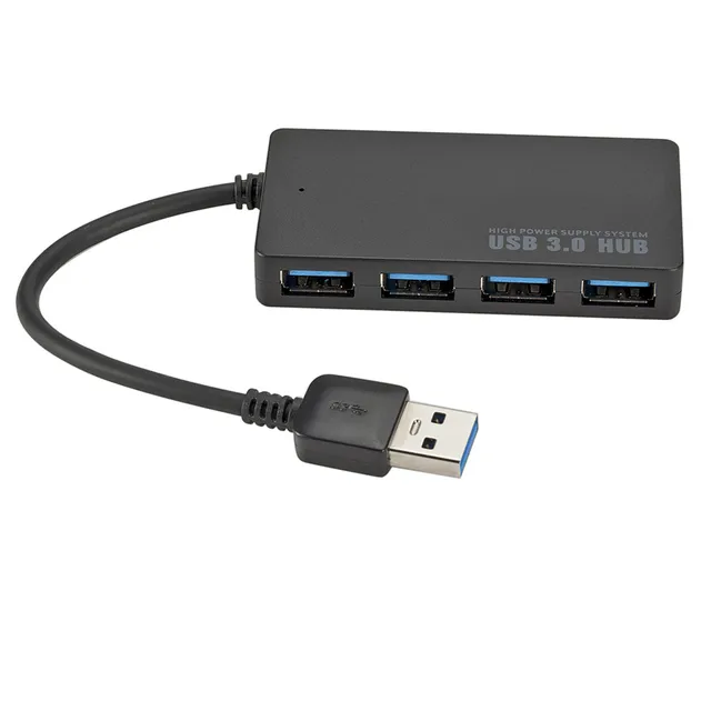 High Speed Usb 3.0 Hub External 4 Ports Adapter Splitter For Multi-Device Computer Lap Splitter Up To 5gbps. 