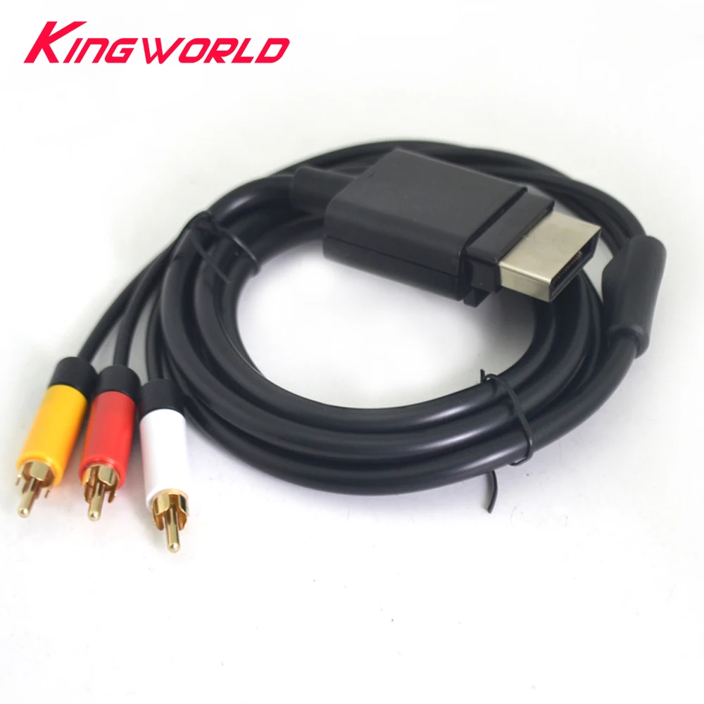 

1.8M/6ft Audio Video AV RCA Video With Three RCA Plug Composite Cable Game equipment accessories for X-box 360 Slim