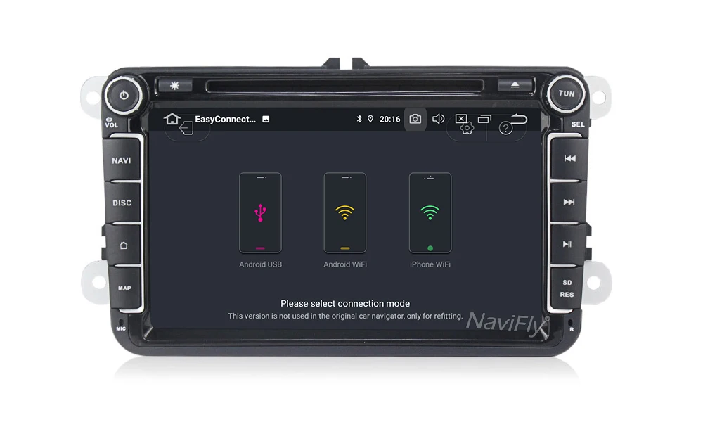 Clearance NaviFly IPS Screen DSP Android 9.0 Car Multimedia GPS Navigation For Skoda Seat Volkswagen VW Passat b7 POLO GOLF 5 6 Wifi Radio 18