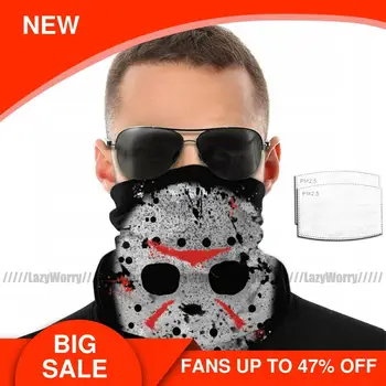 

Friday 13Th Mouth Face Mask Jason Voorhees Facial Mask Nice Fashion with 2 Filters Adult Mask