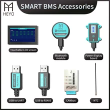 Lithium bms teile CANbus bluetooth UART usb zu rs485 power soc dispaly bord berührbaren bildschirm funktionen angepasst OEM