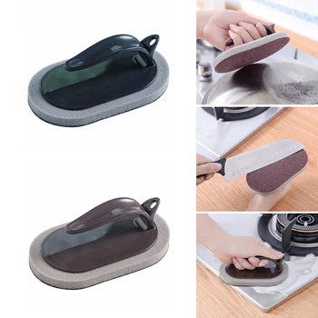 

Magnetic Brush with Handle Strong Decontamination Bath Brush Sponge Emery Tiles Household Cleaning Brush Kitchen Cleaning Tools