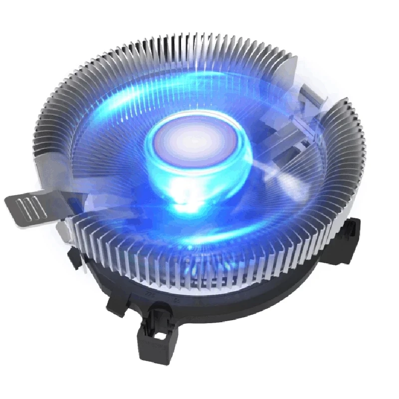 12V 3pin компьютер PC Синий светодиодный Алюминий радиатора Процессор кулер
