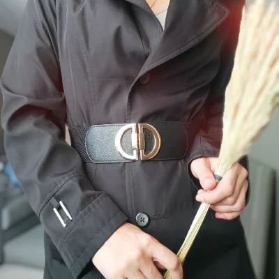 Women Wide Stretchy Belt Fashion Vintage Elastic Female Waist Cinch Girls Cummerbund