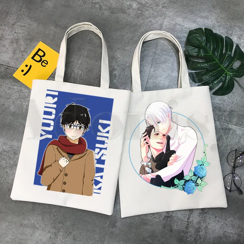 Hot Japan Anime Yuri on Ice BL Yaoi Cartoon Manga borse borse a tracolla  Casual Shopping Girls Handbag Women elegante Canvas Bag - AliExpress