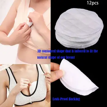 

12pcs Washable Breathable Absorbency Breast Pads Anti-overflow Maternity Nursing Pad Baby Feeding Breastfeeding