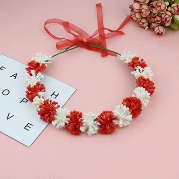 

Garlands Flower Headwear Headband Wreath Carnival Tropical Party Supplies Hair Accessories For Girl Wedding Gift