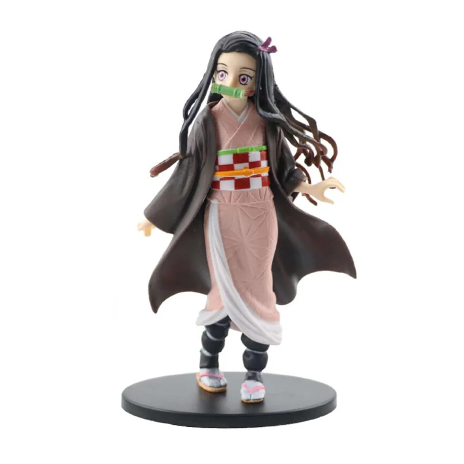 Anime Demon Slayer Figure Kamado Tanjirou Nezuko Action Figures PVC Model Toys Zenitsu Figurine Inosuke Kimetsu No Yaiba Figura 6