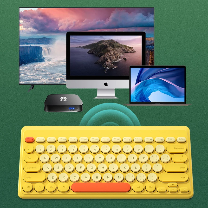 2.4G Wireless Keyboard USB 79 Keycaps Mute Gaming Keyboard Wireless For PC Gamer Office Work Computer Laptop Mac Mini Keyboards-3