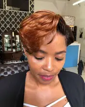 Peluca recta Bob corte Pixie Remy 4x4, peluca de encaje con cierre prearrancado, peluca con malla frontal, marrón, Ombre, pelucas de cabello humano para mujer M