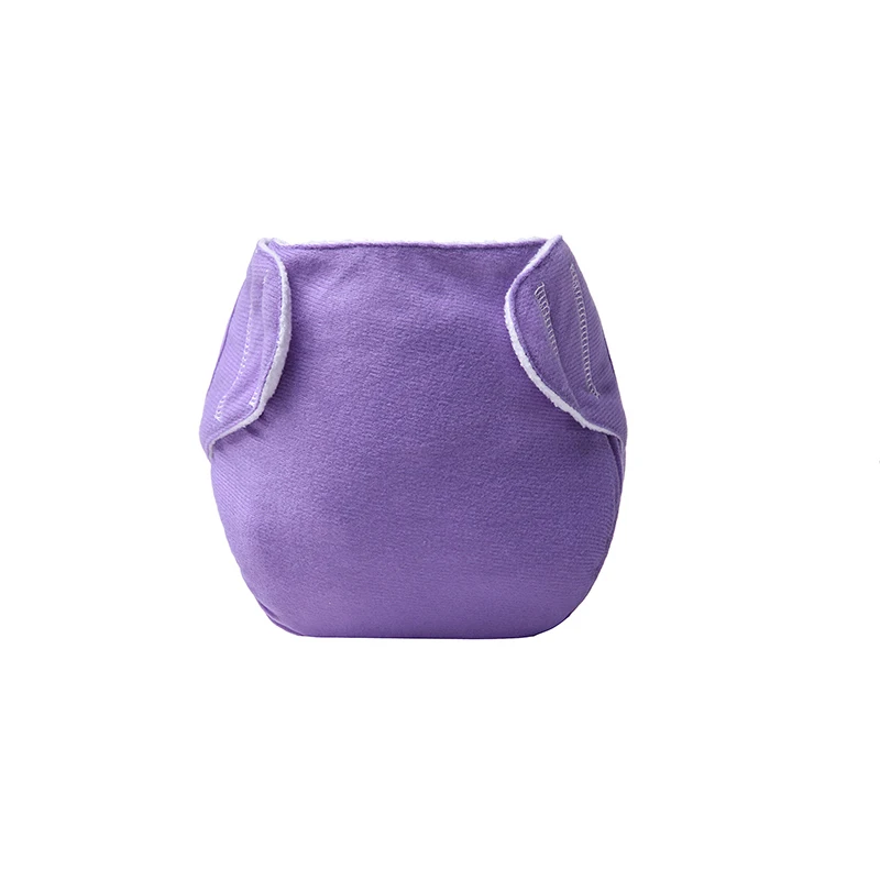 Purple Многоразовые регулируемые детские липкие пряжки Подгузники брюки детские моющиеся подгузники карманные подгузники Дышащие анти-боковая утечка детские подгузники - Цвет: Purple