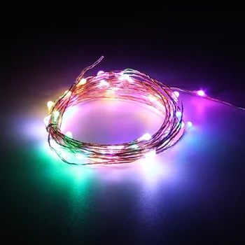 

5M Copper Wire 50 LED String Light 3XAAA Battery Non Waterproof LED Fairy Light Remote Control Christmas Wedding Holiday Light