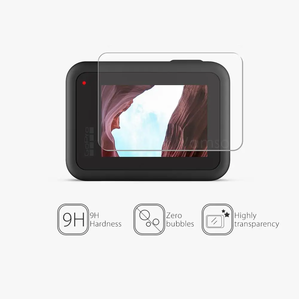 Vamson для Gopro Hero 8 черное закаленное стекло Защитная пленка объектива + ЖК экрана