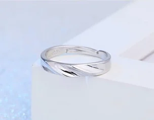Lover's Свадебные Кольца для пары обручальное кольцо набор Пара Циркон геометрический 925 пробы серебряные ювелирные изделия для женщин и мужчин Anillos - Цвет основного камня: Men style