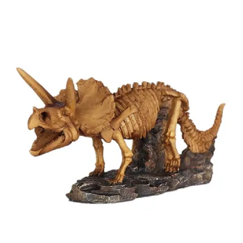 

Dinosaur Skeleton Skull Head Model Decoration Resin Skull Cool Gift Halloween Gift Animal Skull Triceratops