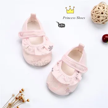 

Newborn Baby Girl Shoes First Walker Soft Sole Crib Shoes Infant Toddler Summer Prewalkers 0-18 Months
