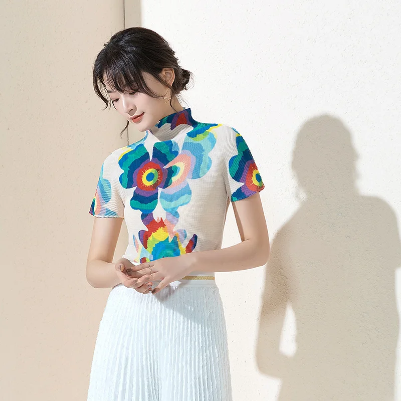 2020 summer New Printed Women T-shirt Tops Miyak