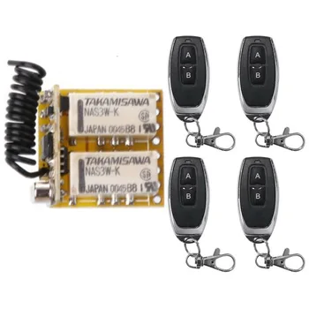 

DC 3.7V 4.5V 5V 6V 7.4V 9V 12V Mini 2CH 2CH Radio Controller RF Wireless Relay Micro Remote Control Switch Transmitter+ Receiver