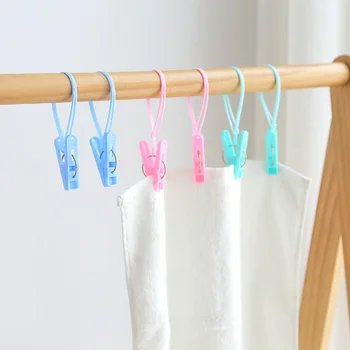 

12PCS Household goods Household cable clip clothes holder drying clip plastic underwear clip windproof tie clip E12