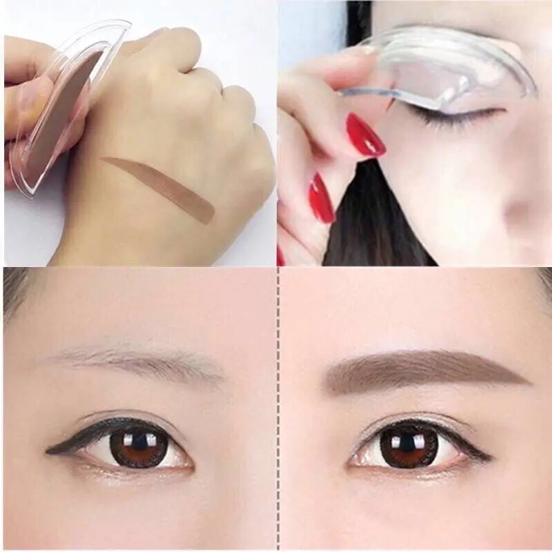 NEW Adjustable Eyebrow Stamp Kit Perfect Arch Eyebrow Shadow Powder Palette Eyebrow Seal Eye Brow Enhancers Eye Brow 5