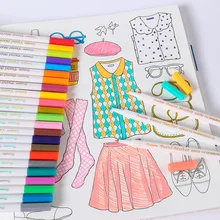 

12/24/36 Color Water-Based Marker Acrylic Photo Album Pen Thin Line DIY Drawing Greeting Card Black Blackboad Art Graffiti Draw