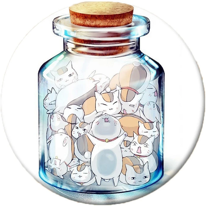 Японская брошь в стиле аниме Natsume Yuujinchou книга друзей кошка костюм кота-учителя значок рюкзаки Кнопка Одежда для женщин подарок XM - Окраска металла: 9