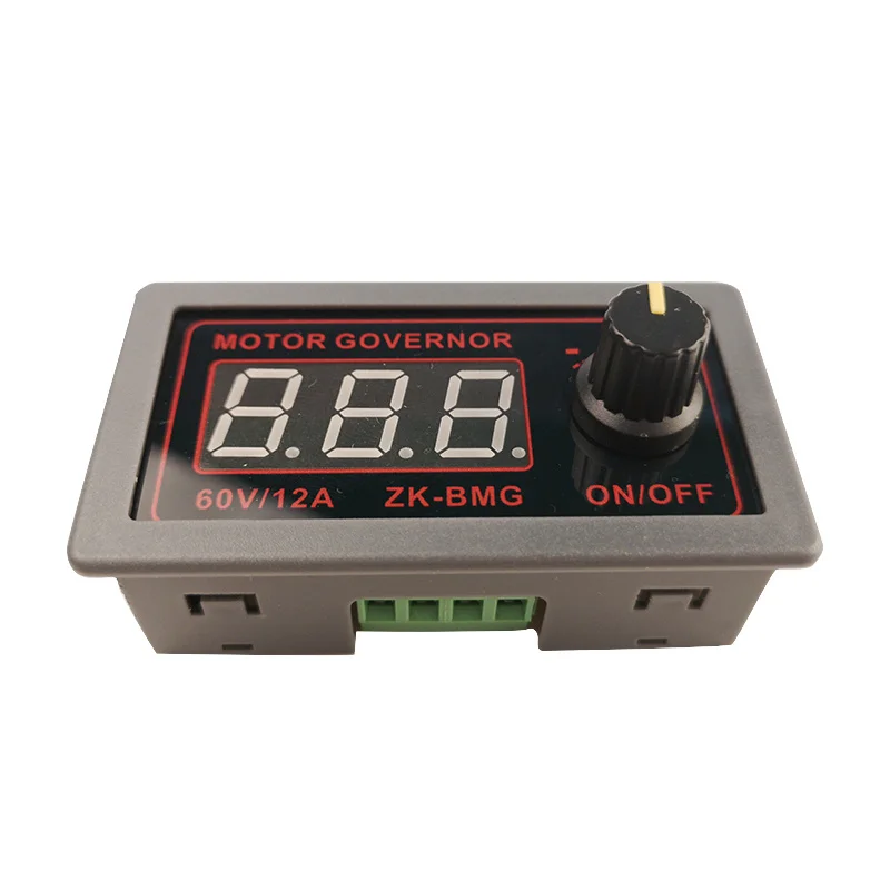 ZK-BMG DC 9-60V 12v 24v 36V 48V 12A контроллер двигателя PWM регулируемая скорость цифровой