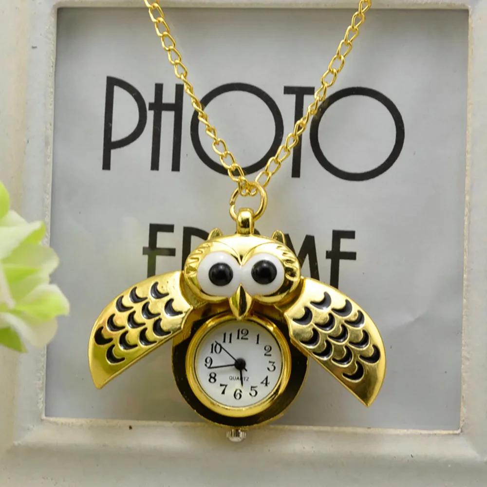 Часы наручные в винтажном стиле с подвеской виде совы|Карманные часы| |