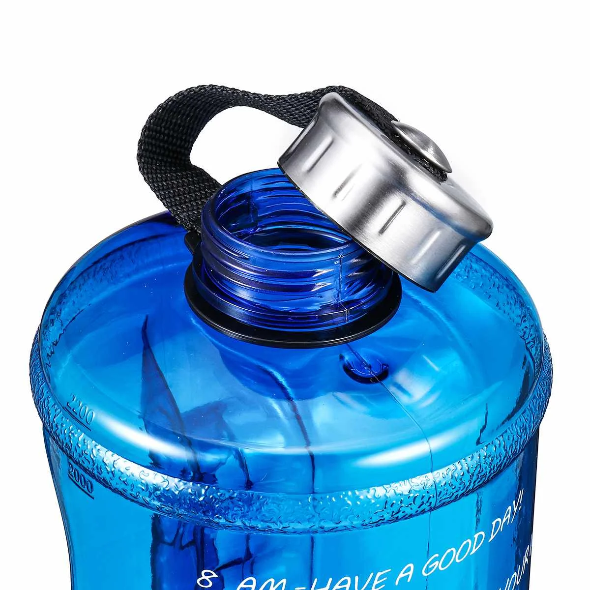 2.2L PETG Sports Water Bottle Plastic Outdoor Bicycle Bottle Sport Water Bottle GYM Large Capacity Portable Time Marker Bottle
