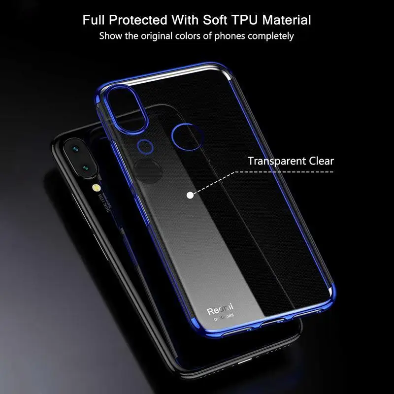 Мягкий ТПУ для телефона с покрытием чехол для Xiaomi mi 9T Pro CC9 CC9E A3 Lite Red mi K20 note8 Note 8 7 6 5 Pro 7A прозрачный тонкий Чехол