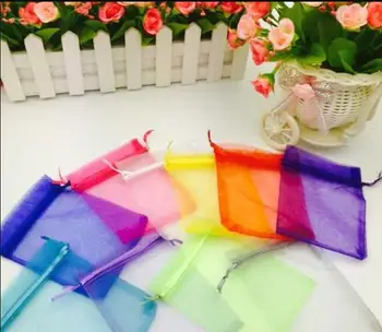 

50pcs 7x9 Organza Bags Jewelry Packaging Bags Gift Engagement Wedding Party Decoration Drawstring Packaging Pouches