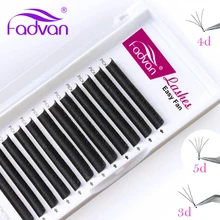 Faux Mink Makeup Lashes Fadvan Easy Fan Eyelash Extension DIY 2d/3d/4d/5d/6d...10d Blooming Eyelash for Professional Building