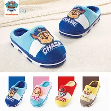 Новинка; оригинальная детская обувь «Щенячий патруль»; тапочки для малышей; зимние мягкие теплые детские тапочки с рисунком щенка; подарок на Рождество; игрушка
