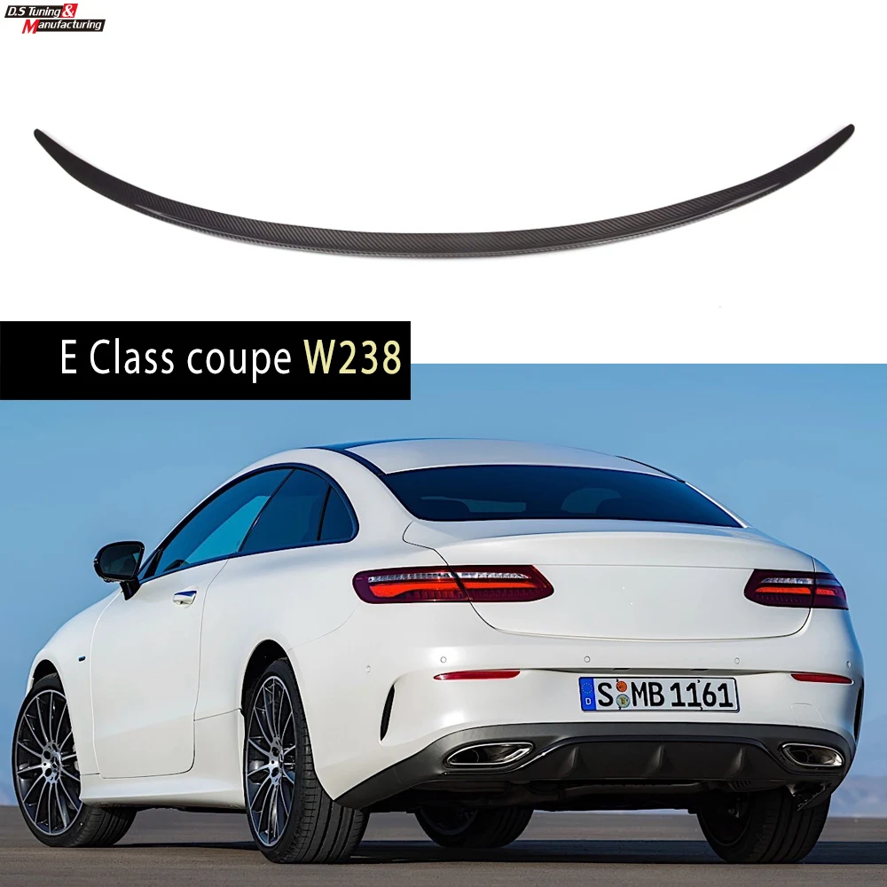 For  W238 2-Door Coupe Carbon Fiber Lid Spoiler for E Class C238 Rear Spoiler Wing 2017 - Present