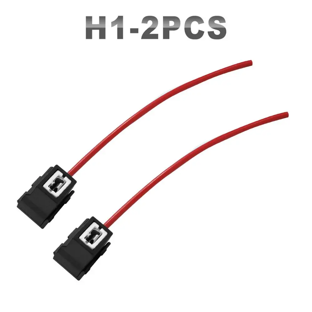 JGAUT 2 штуки H1 H7 H13 H8 H9 H11 9007 светодиодная жгут проводов коннектор дневных ходовых