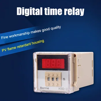 

Digital LED Delay Time Relay Timer Time Control Switch 220V 110V 24V CLH@8