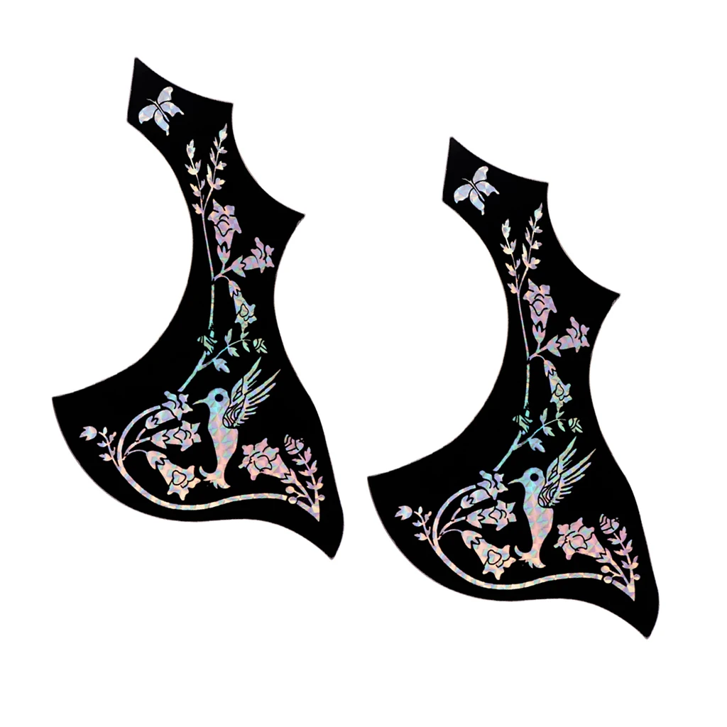 2pcs Acoustic Folk Guitar Pickguard Adhesive Hummingbird Anti-scratch Plates