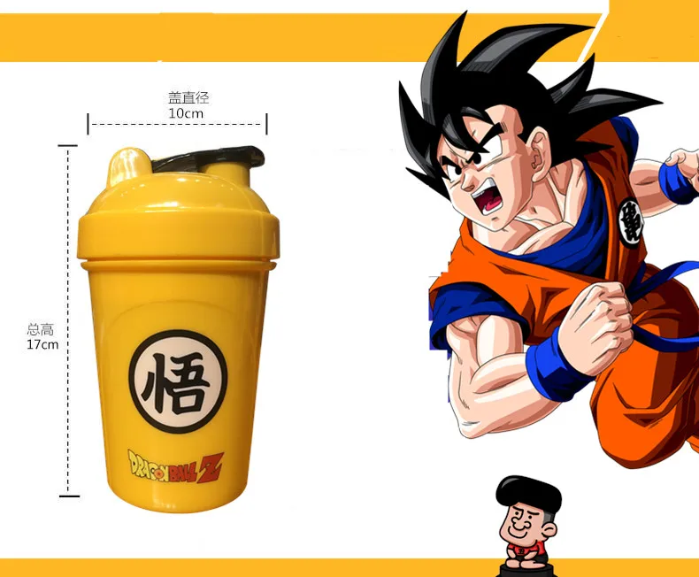 Аниме «Жемчуг дракона» Super Saiyan Kakarotto Косплэй фон-реквизит с изображением Сон Гоку стакана воды ПВХ пить Кофе Чашка 500 мл подходит для путешествий и занятий спортом Портативный чашки